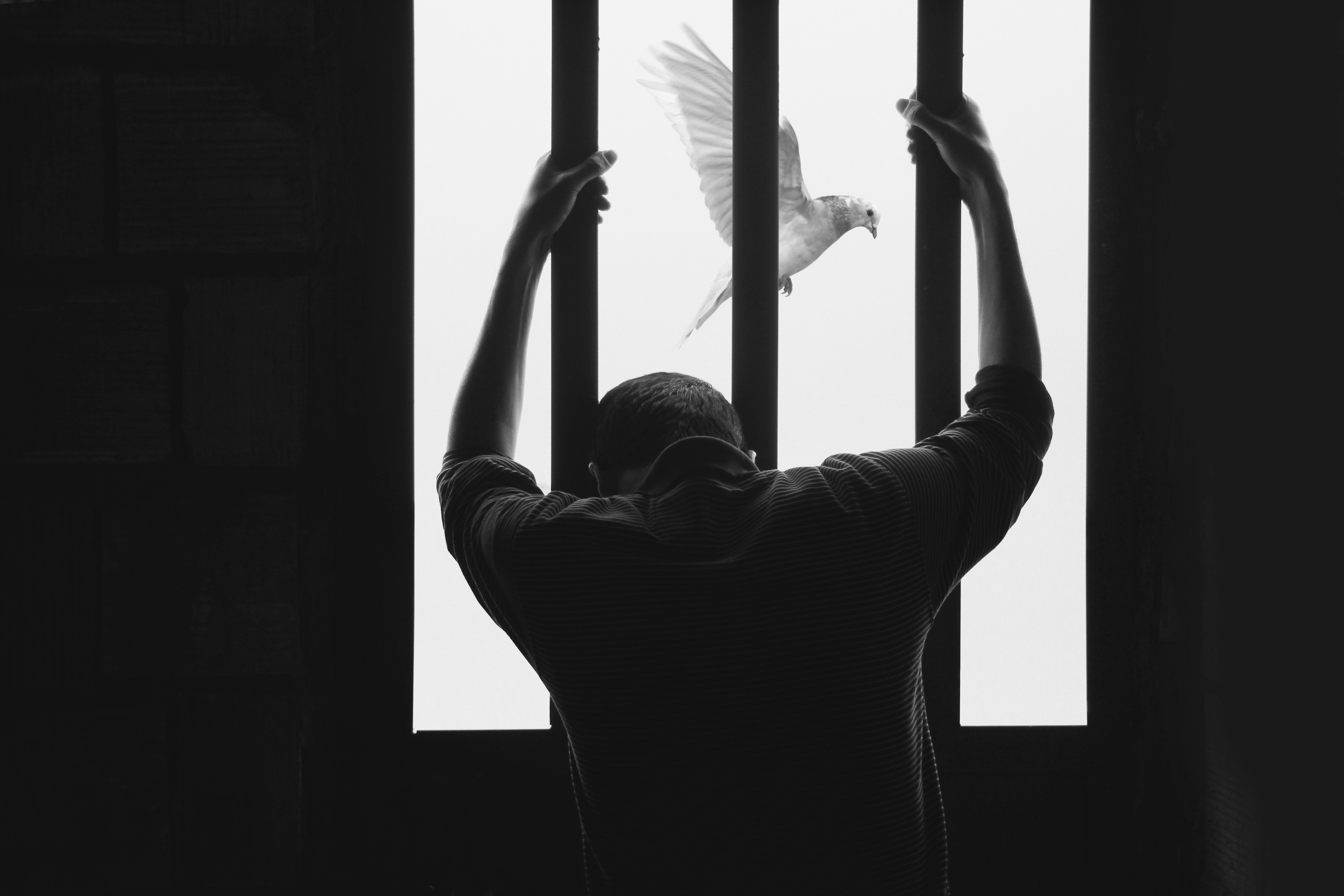 man in prison